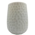 thumbnail image 1 of Bergamo Art 10" High Decorative Handmade Patterned White Glass Vase, 1 of 7