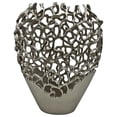 thumbnail image 1 of Bergamo Art 14" Decorative Handmade Aluminum Bird Nest Flower Vase, 1 of 7