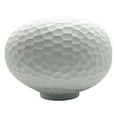 thumbnail image 1 of Bergamo Art 14" Decorative Handmade White Round Patterned Glass Vase, 1 of 6