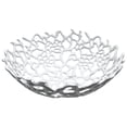 thumbnail image 1 of Bergamo Art 16" Decorative Handmade Aluminum Modern Bird Nest Bowl in White, 1 of 6