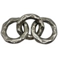 thumbnail image 1 of Bergamo Art 7 Inch Decorative Handmade Aluminum Modern Chain Sculpture in Nickel, 1 of 4