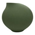 thumbnail image 1 of Bergamo Art 7 Inch Wide Modern Ceramic Vase for Flowers in Green, 1 of 5