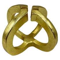 Bergamo Art 8 Inch Wide Decorative Handmade Aluminum Modern Sculpture in Gold