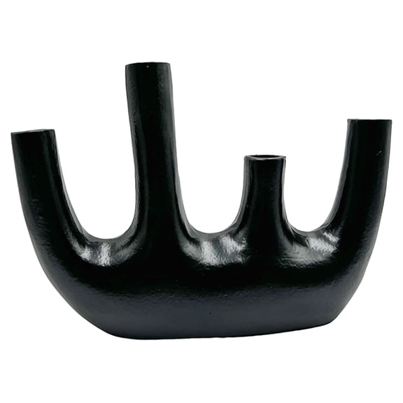 Bergamo Art 9 Inch Tall Decorative Handmade Aluminum Modern Flower Vase