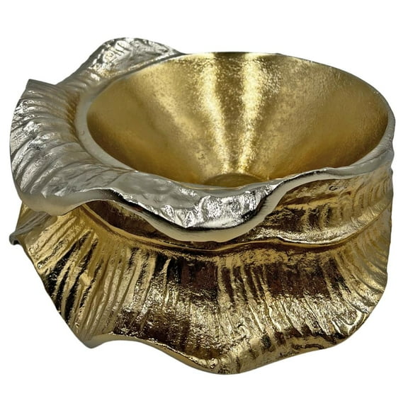 Bergamo Art Decorative Handmade Aluminum Artistic Bowl in Gold