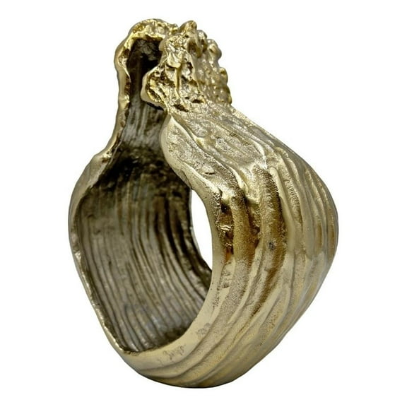 Bergamo Art Decorative Handmade Aluminum Modern Flower Sculpture in Gold