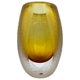 thumbnail image 1 of Bergamo Art Handmade Glass Vase in Amber, 1 of 8