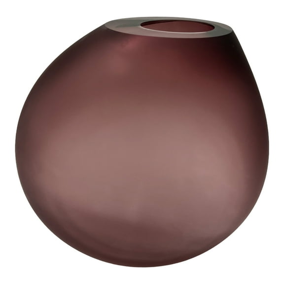 Bergamo Art Premium Contemporary Glass Vase in Purple