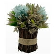 thumbnail image 1 of Bergamo Art Preserved 10 Inch Decorative Hydrangea Standing Topiary Plant Green, 1 of 4