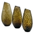 thumbnail image 1 of Bergamo Art Set of 3 Decorative Handmade Glass Enchanted Woods Bud Vase in Brown, 1 of 4