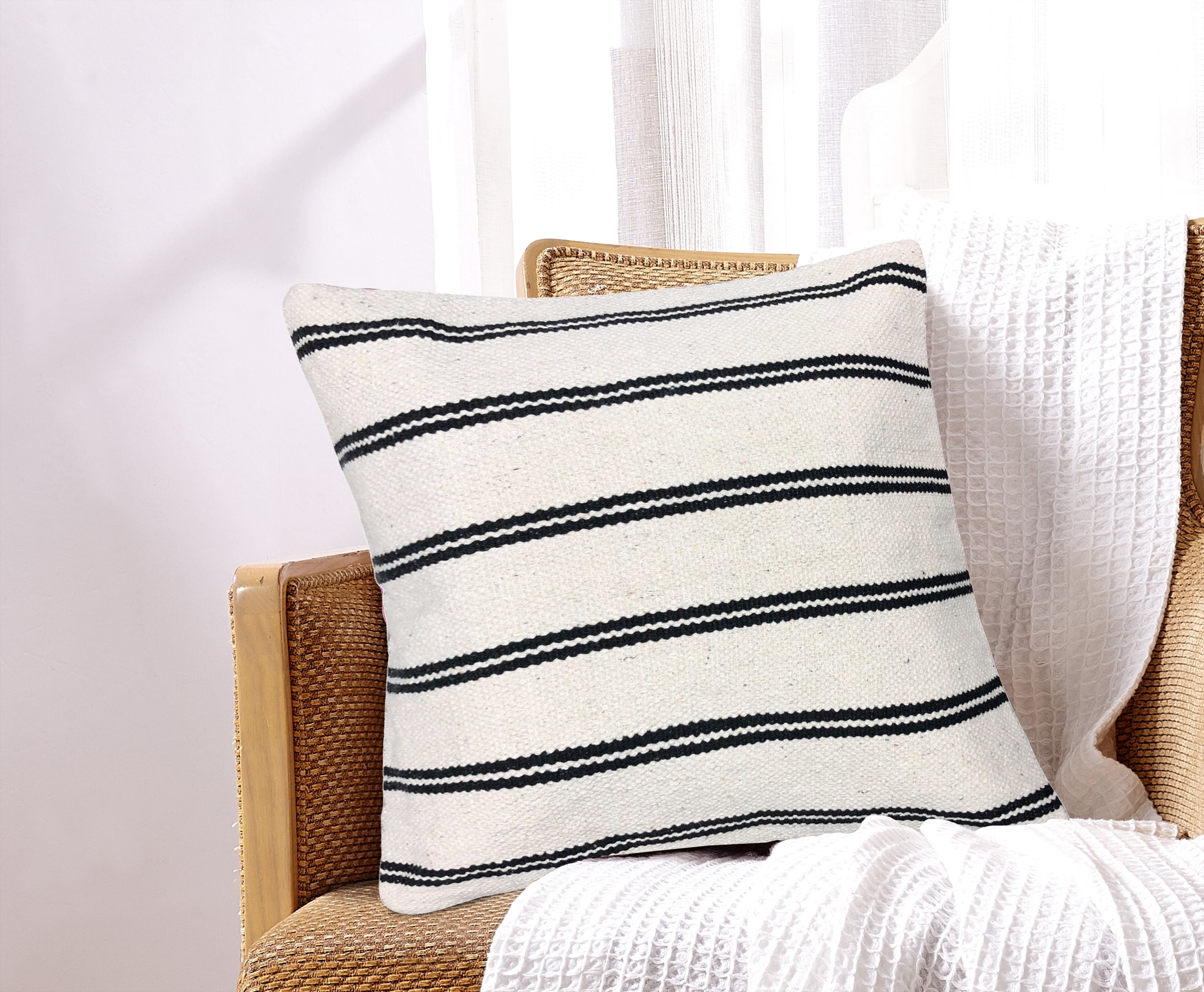 Bergamo Cotton Throw Pillow 18x18