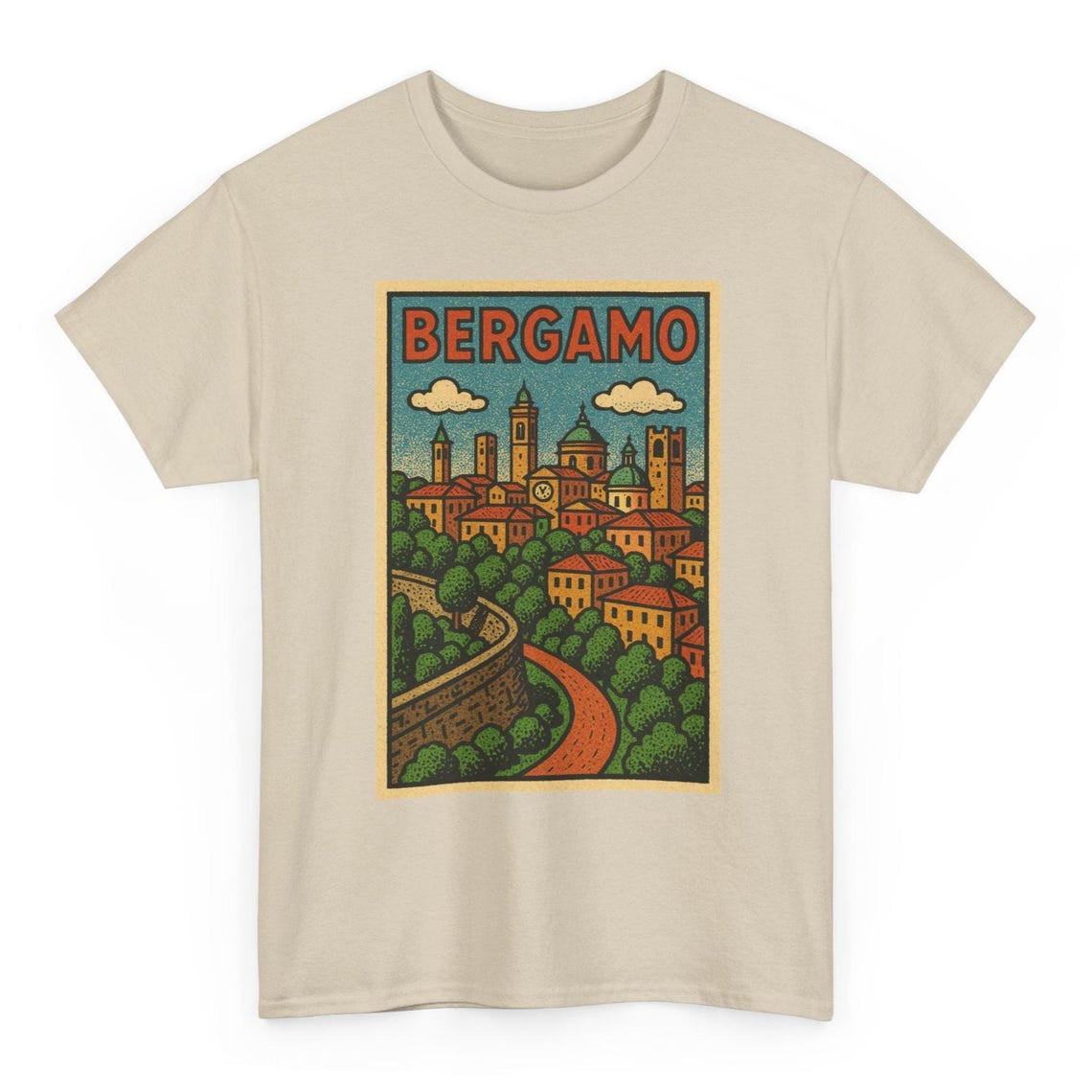 Bergamo Retro Italy Lombardy Region Historic Città Alta Medieval ...