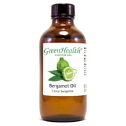 Bergamot Essential Oil - 4 fl oz 118 ml Glass Bottle w/ Cap - 100% Pure Essential Oil by GreenHealth
