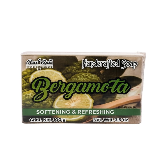 Bergamot Handcrafted Soap Bar / Jabón de Bergamota 3.5 oz (100g) – Refreshing Citrus Scent, Gentle Cleansing, Moisturizing Face & Body Soap, Natural-Inspired Bath Bar