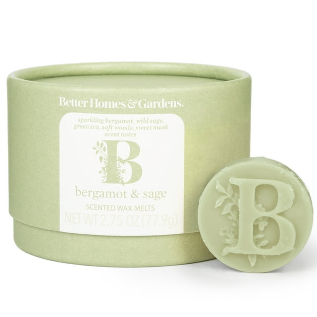 Bergamot & Sage Essential Oil Infused Wax Melts, Better Homes & Gardens