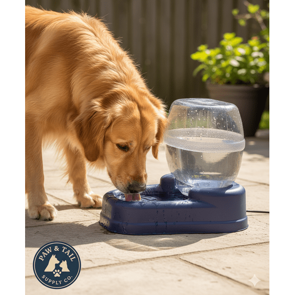 Bergan Elite Gourmet Pet Feeder, Large, Blue
