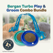 Bergan Turbo Scratcher Cat Toy 16  + Grooming Arch Combo Interactive Scratch Pad & Self Groomer for Cats