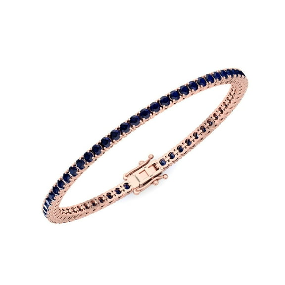 Bergen - 3 Carat Blue Sapphire Tennis Bracelet