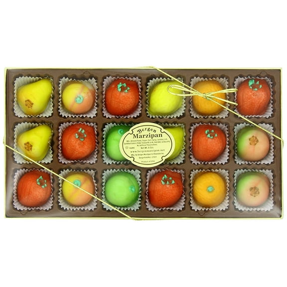 Bergen Marzipan Assorted Fruit, 8 Ounce