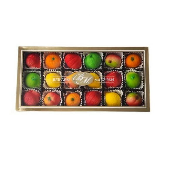 Bergen Marzipan M-1 Assorted .. Fruit, 8 Ounce - .. 4 PACK