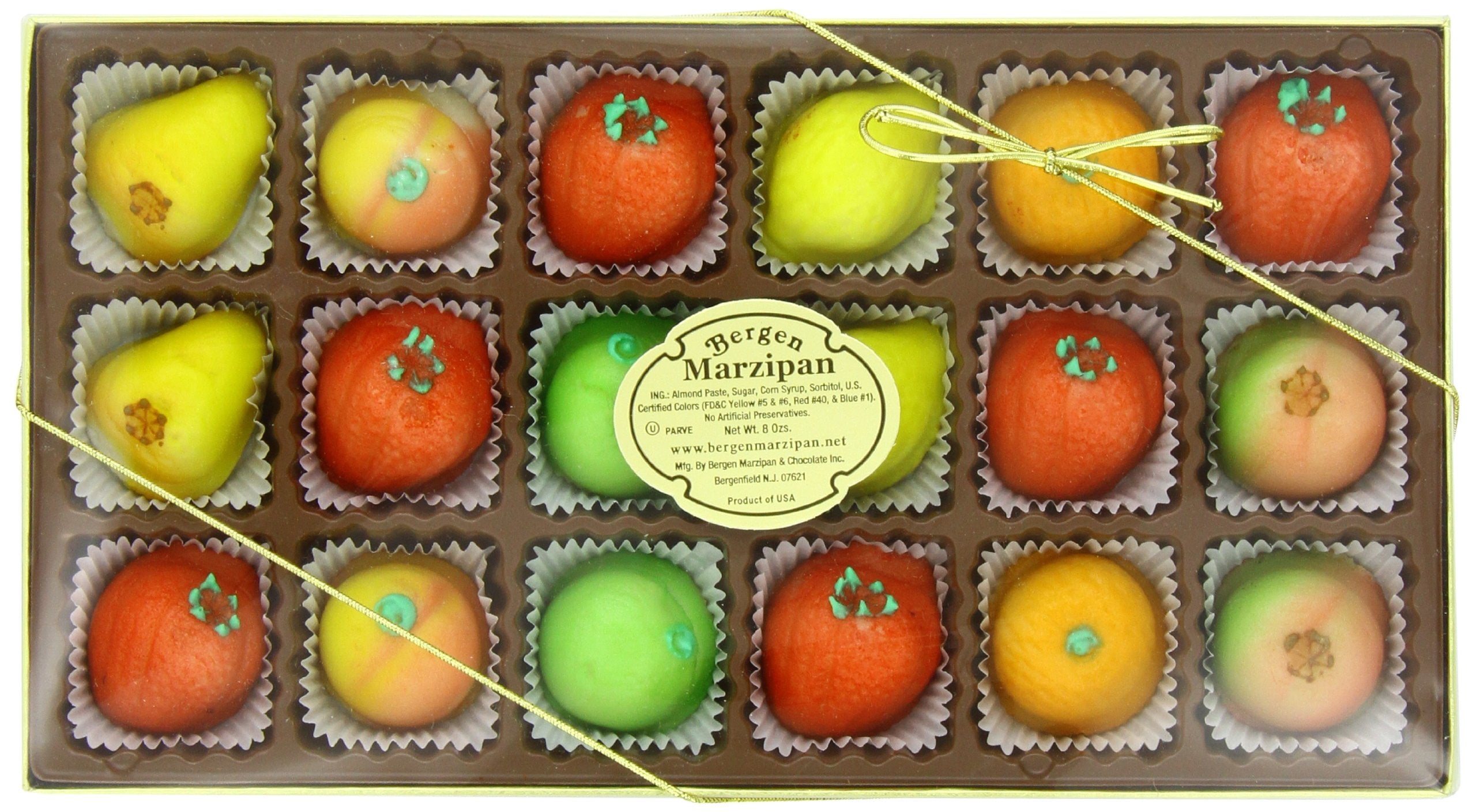 Bergen Marzipan M-1 Assorted Fruit, 8 Ounce 8 Ounce (Pack of 1) - Walmart.com