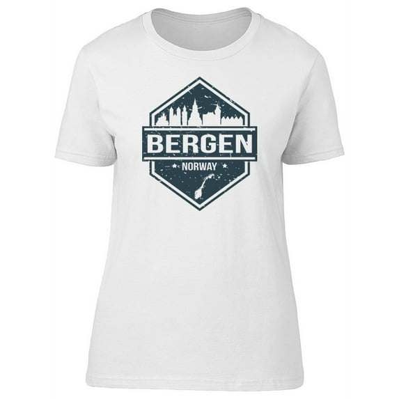Bergen Norway Travel Lovers T-Shirt Women -Image by Shutterstock, Female Large
