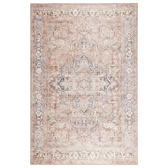 Bergen Persian Medallion Area Rug - Natural, 7'6"x9'6"