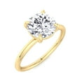 thumbnail image 1 of Bergen - Thin Band Solitaire Round Brilliant Moissanite Lab Diamond Engagement Ring, 1 of 5