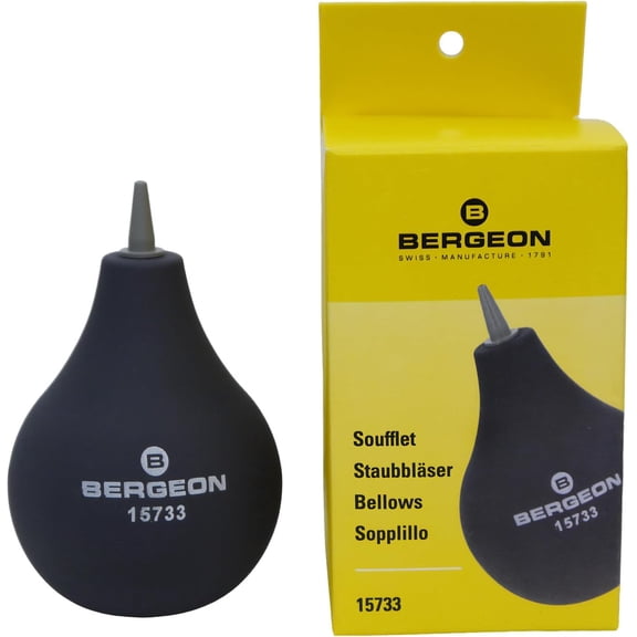 Bergeon 15733 Rubber Dust Blower w/ PVC Nozzle Swiss Made Watchmaker Tool (Old 5733)