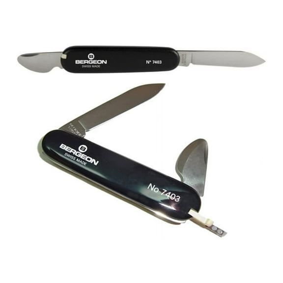Bergeon 7403 Victorinox watch case back opener knife