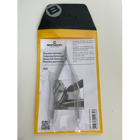 Bergeon 7825 Spring Bar Tweezers, Lug Removal Fitting Tool, Swiss Watch Tool