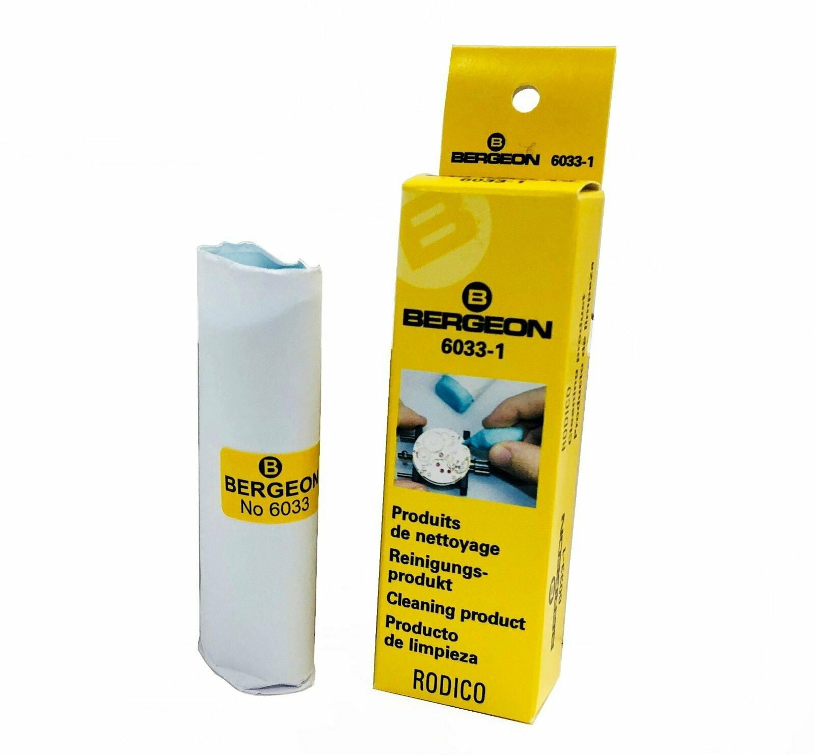 Bergeon Rodico 6033 Watch Cleaning Clay Removes Oil Picks Up Parts Jewels