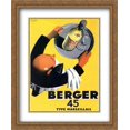 thumbnail image 1 of Berger 45 2x Matted 24x32 Large Gold Ornate Framed Art Print by Roland Ansieau, 1 of 2