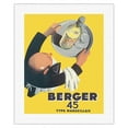 thumbnail image 1 of Berger 45 - Type Marseillais French Liquor - Vintage French Advertising Poster by Roland Ansieau c.1935 - Fine Art Rolled Canvas Print 16in x 20in, 1 of 4