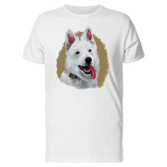 Berger Blanc Suisse Dog T-Shirt Men -Image by Shutterstock, Male XX-Large