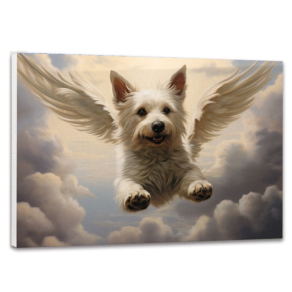 Berger Picard Dog Memorial Gifts - Waiting At The Door Canvas - Dog Memorial Frames Canvas, Memorial Gift For Pet Loss, Loss Of Dog, Pet Bereavement Gift, Pet Sympathy Gift