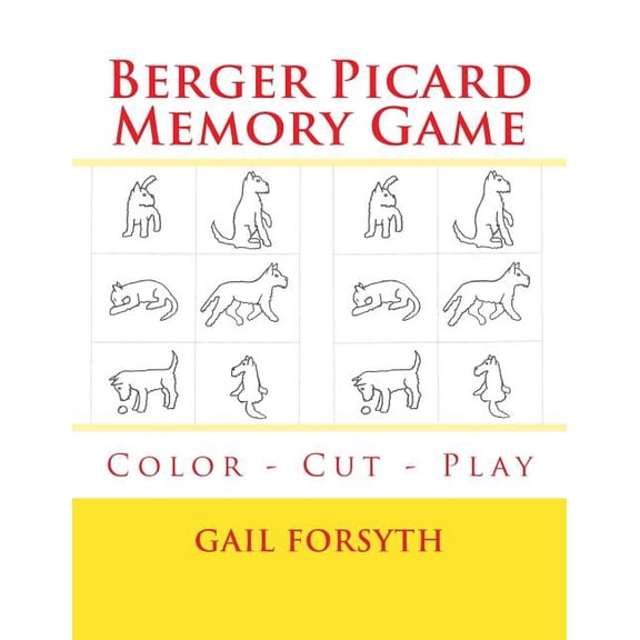 Berger Picard Memory Game: Color - Cut - Play, (Paperback)