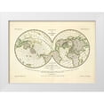 thumbnail image 1 of Berghaus, Heinrich 18x14 White Modern Wood Framed Museum Art Print Titled - Darstellung Der Isodynamischen Linien, 1839, 1 of 4