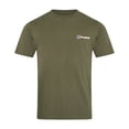 thumbnail image 1 of Berghaus Organic Front & Back Logo Mens Short Sleeve T-Shirt Khaki Green - L, 1 of 4