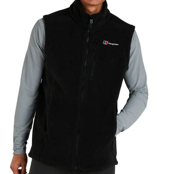 Berghaus Prism Polartec Interactive Mens Outdoor Fleece Vest Gilet Black - L