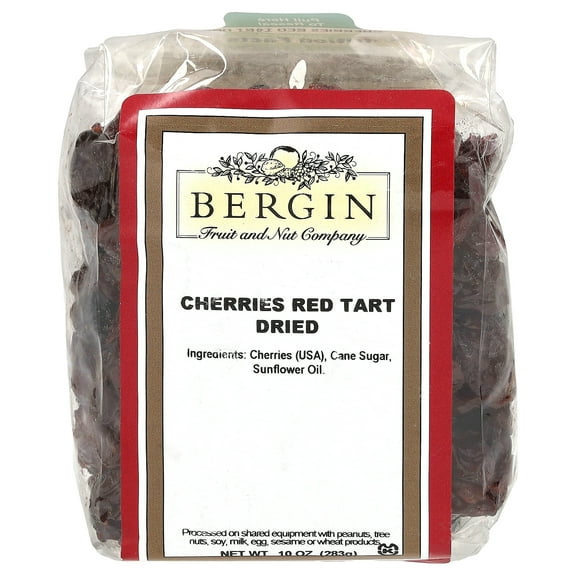 Bergin Fruit and Nut Company Cherries Red Tart, Dried, 10 oz (283 g)