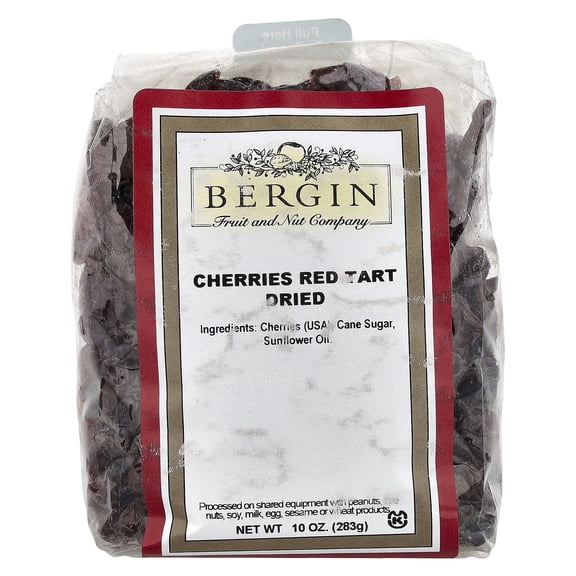 Bergin Fruit and Nut Company Cherries Red Tart, Dried, 10 oz (283 g)
