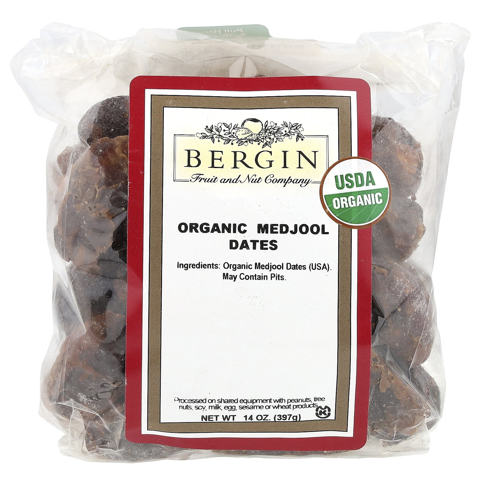 Bergin Fruit and Nut Company Organic Medjool Dates, 14 oz (397 g