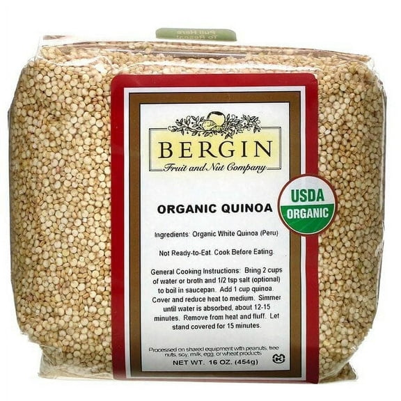 Bergin Fruit and Nut Company, Organic Quinoa, 16 oz Pack of 2