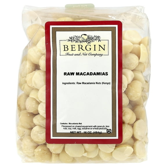 Bergin Fruit and Nut Company Raw Macadamias, 16 oz (454 g)