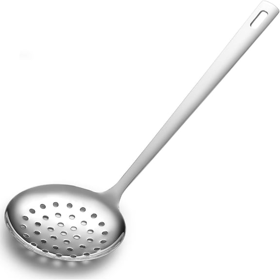 Berglander Kitchen Skimmer Slotted Spoon - Stainless Steel Spider Strainer for Straining Pasta/Cooking/Frying, Durable Rust-Resistant Utensils Ladle