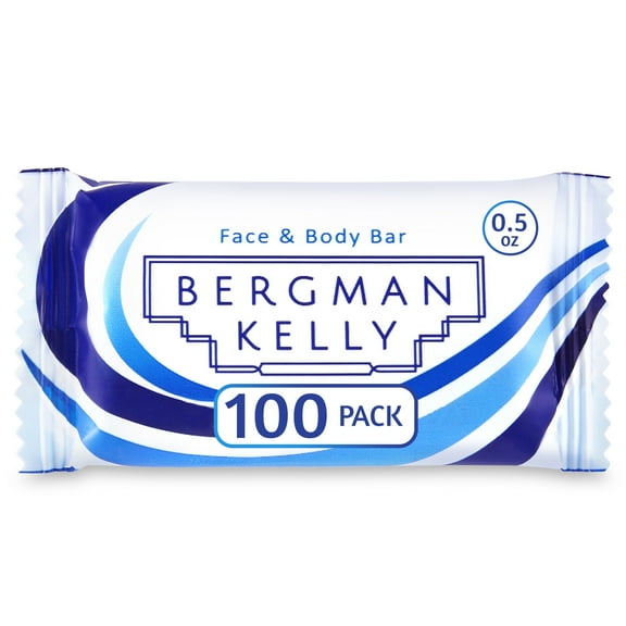 Bergman Kelly Travel Size Rectangular Soap Bars, White Tea, 0.5 oz, 100 pcs (US Company)