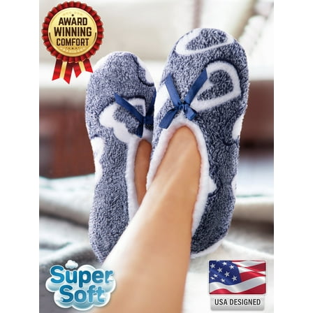 Bergman Kelly Fuzzy Slippers for Women, Super Soft Indoor Comfy & Cozy House Shoes W/ Anti-Skid Sole (Furry Collection)