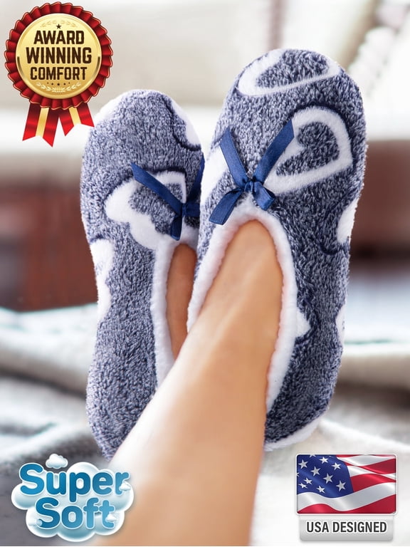Fuzzy Slippers for Women, Super Soft Indoor Comfy & Cozy House Shoes W/ Anti-Skid Sole (Furry Collection)