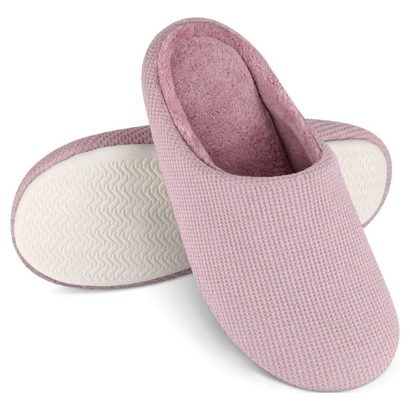 Bergman Kelly Memory Foam Slippers for Women & Men, Super Cushiony Slip-On House Shoes for WFH Comfort (Cush Collection - Scuff Style), US Company